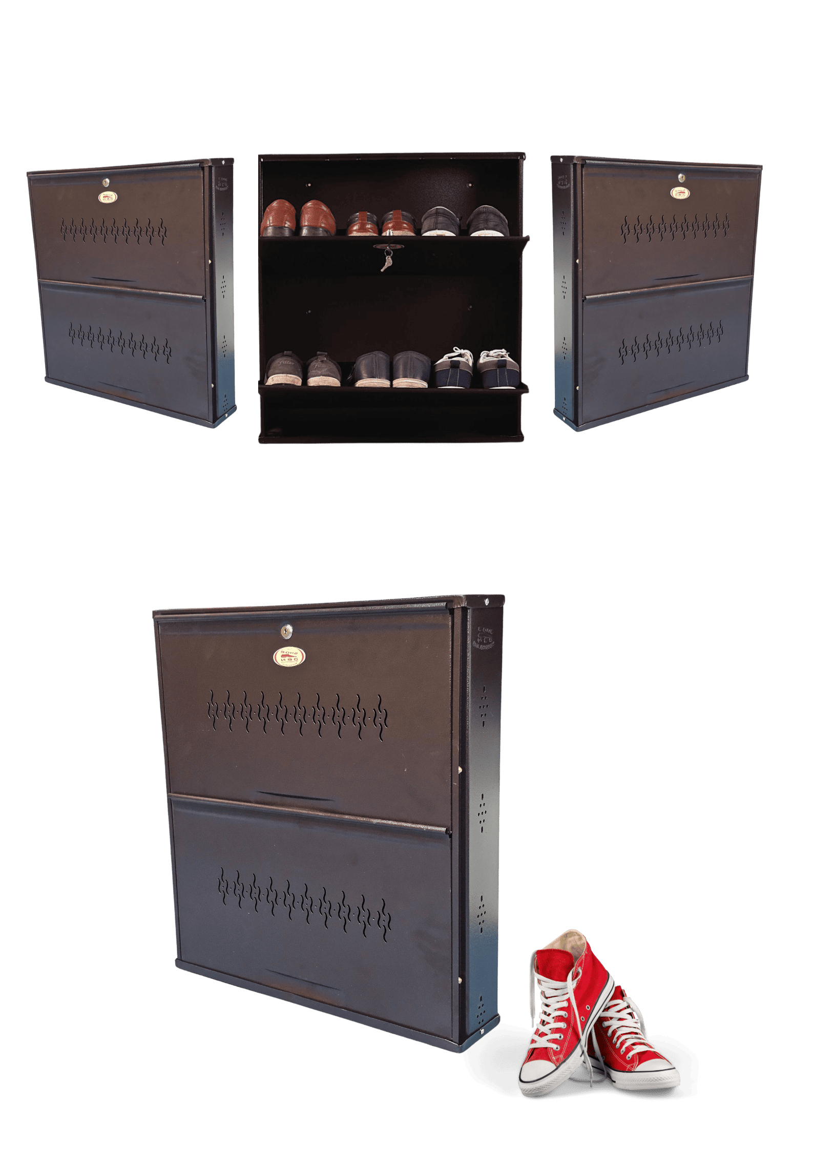 Jumbo 2 Metal Shoe Rack (Wall Mounted) - Best Quality with FREE Installation - Image 3