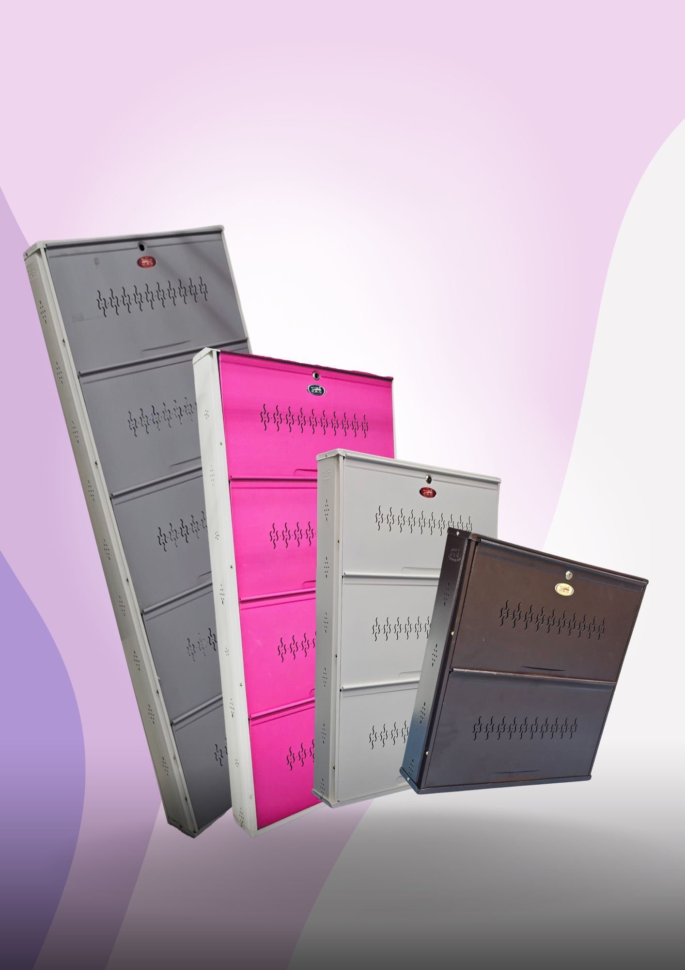 Jumbo 5 Metal Shoe Rack (Wall Mounted) - Best Quality with FREE Installation - Image 4