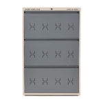 Double Decker 3 Door Metal Shoe Rack - Image 4