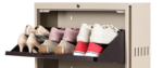 Double Decker 2 Door Metal Shoe Rack - Image 2