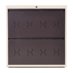 Double Decker 2 Door Metal Shoe Rack - Image 5